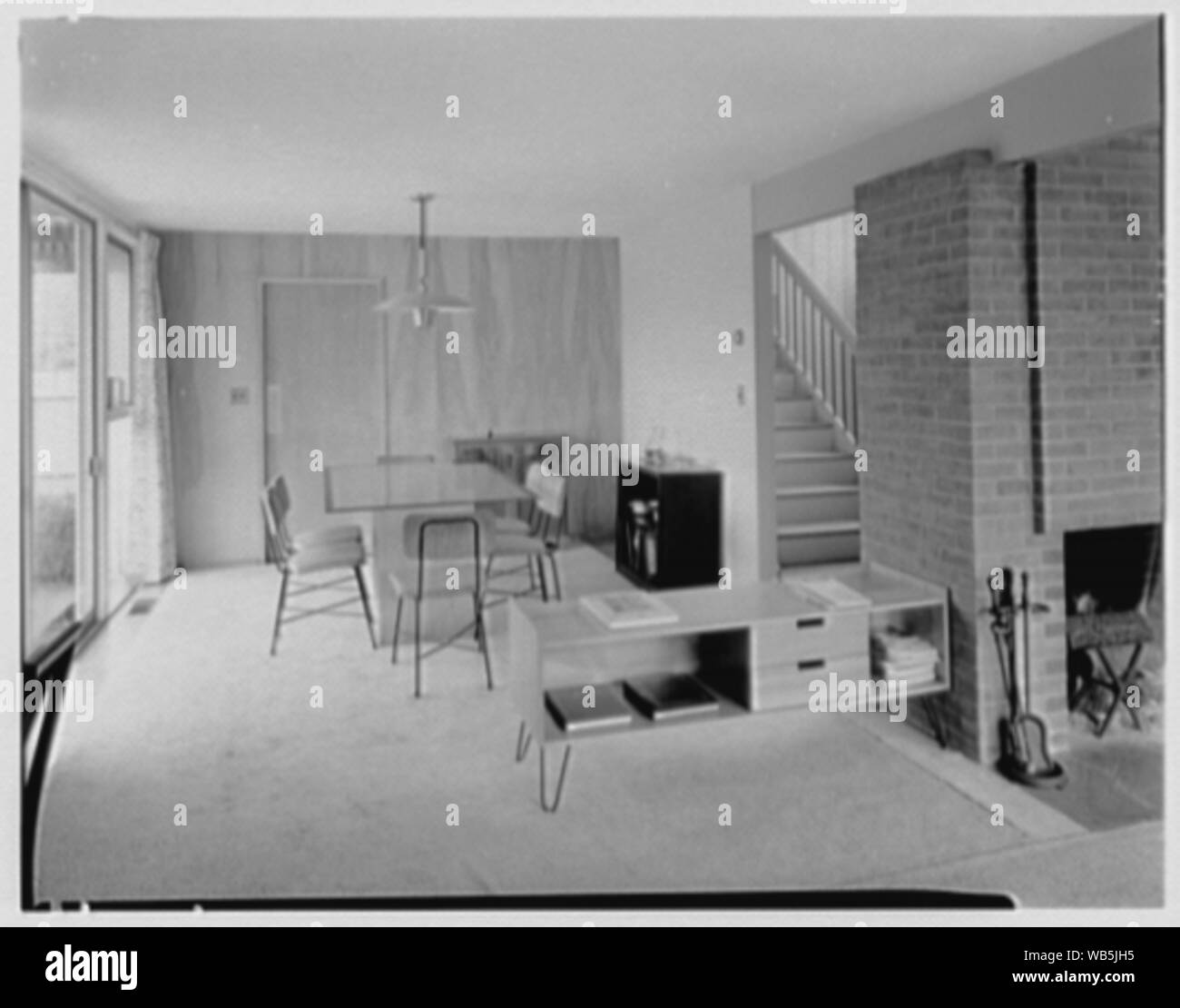 Episcopale Seminario teologico, facoltà house, Rev. e la Sig.ra Owen Thomas, San Giovanni, Cambridge, Massachusetts. Abstract/medio: Collezione Gottscho-Schleisner Foto Stock
