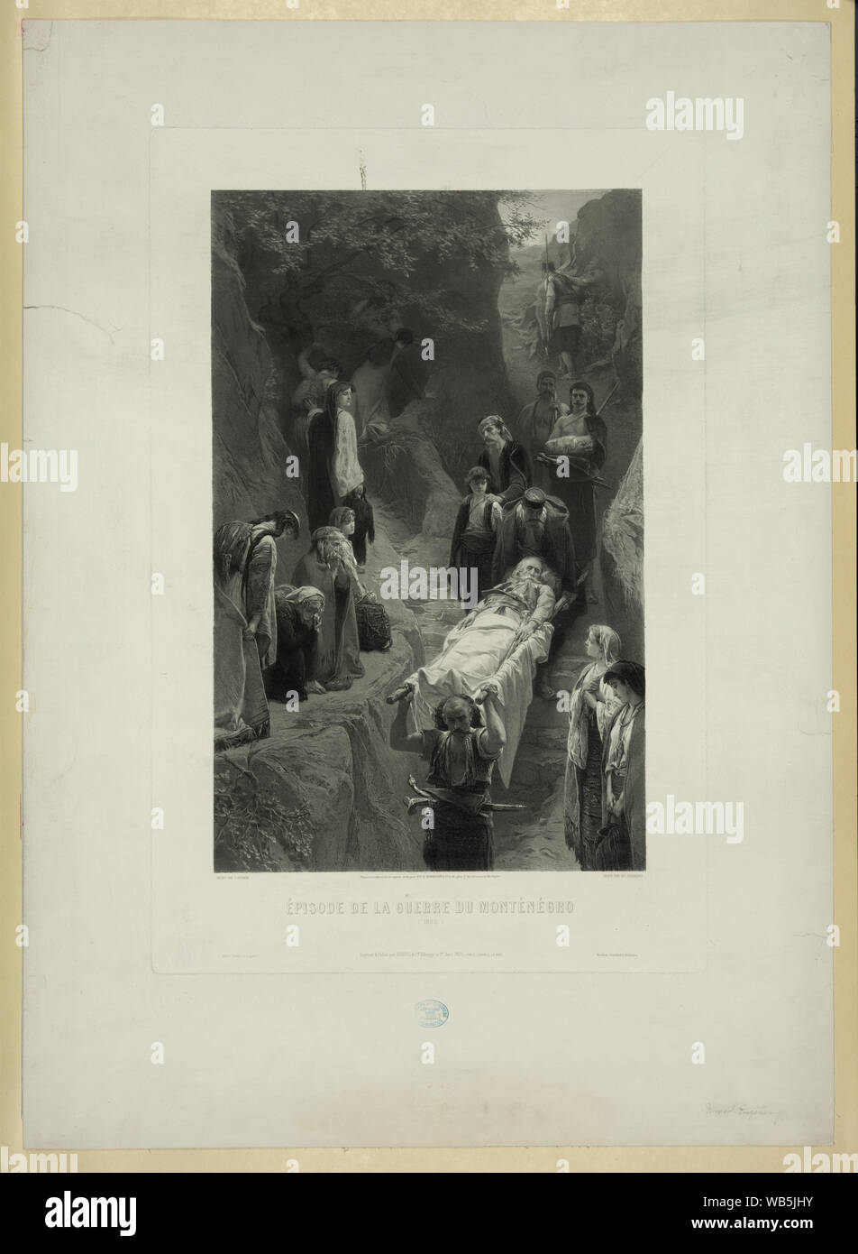 Episodio de la guerre du Montenegro Foto Stock