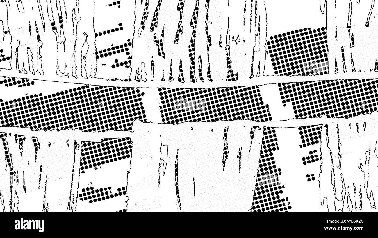 Abstract grunge i punti dei mezzitoni texture dello sfondo. Strisce di superficie, lo stile dei mezzitoni. Foto Stock