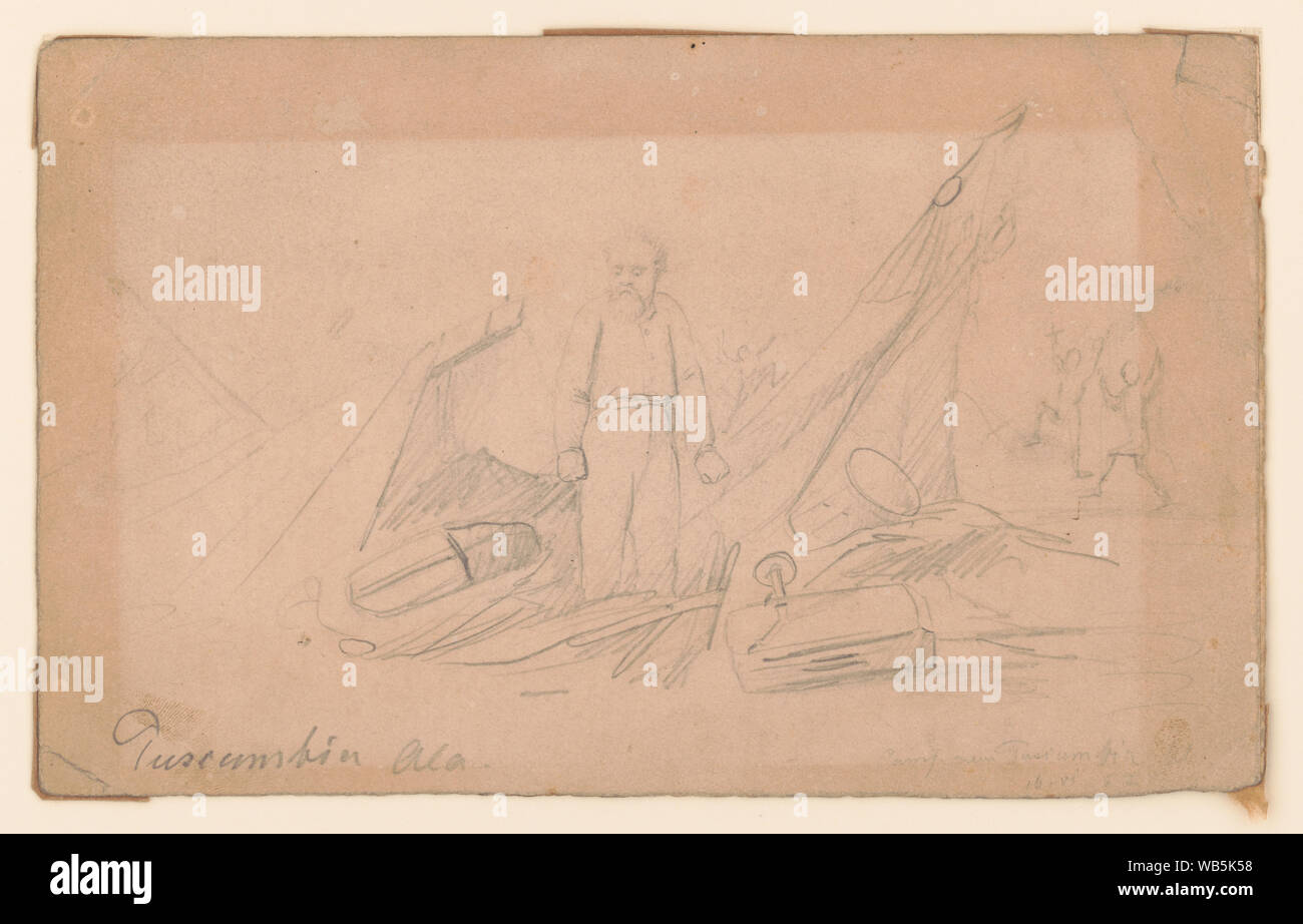 Erdelmeyer in [difficoltà?], Camp Re, Tuscumbia, Ala. Abstract/medio: 1 disegno : grafite ; foglio 15 x 24 cm. Foto Stock