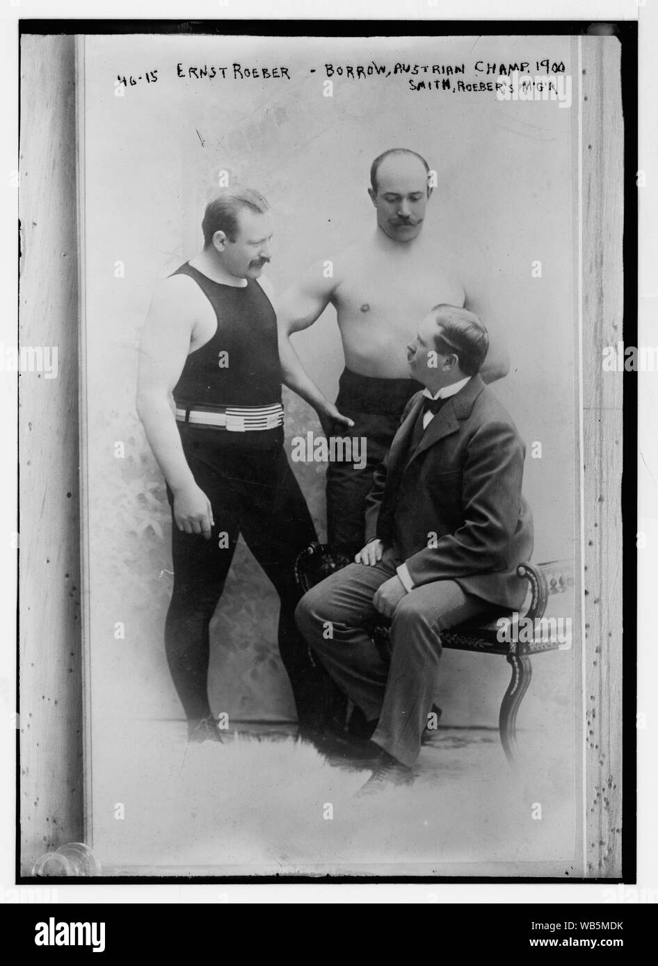 Ernst Roeber - prendere in prestito, Austrian champ, 1900, Smith, Roeber m'g'r [manager] Abstract/medio: 1, negativo : vetro ; 5 x 7 in. o inferiore. Foto Stock