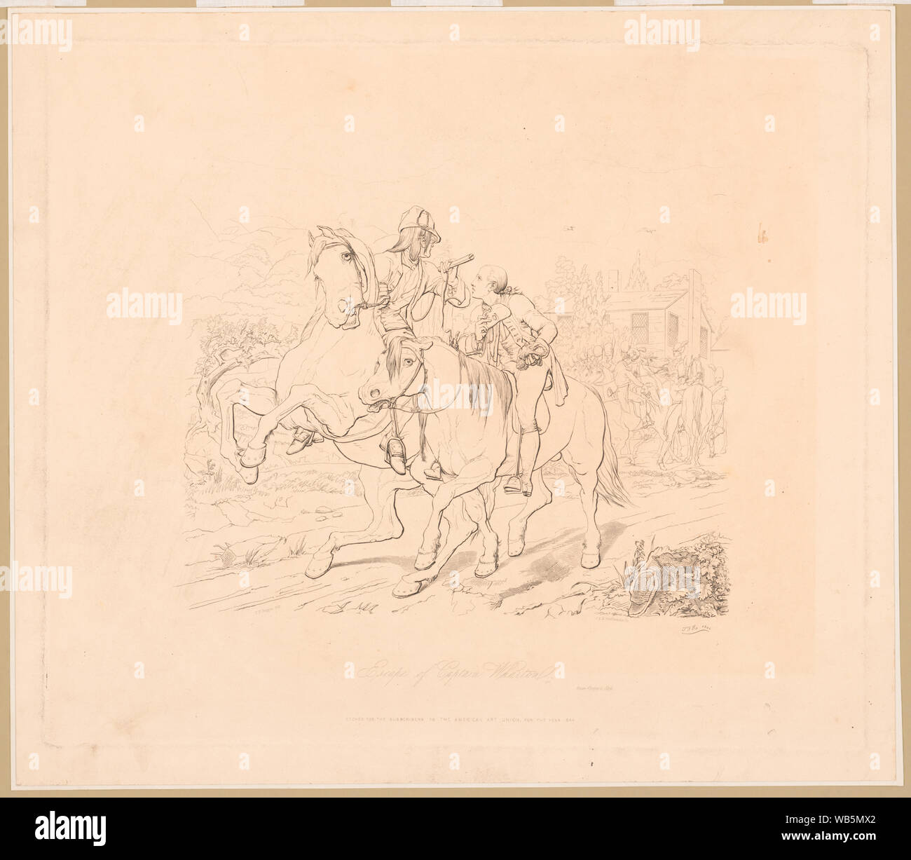 La fuga di capitano Wharton Foto Stock