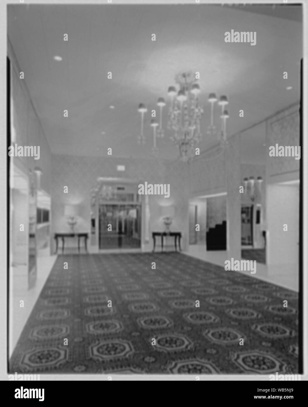 Essex House, colonnati. Abstract/medio: Collezione Gottscho-Schleisner Foto Stock