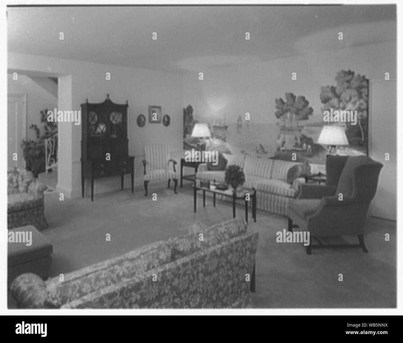 Essex House, Appartamento penthouse. Abstract/medio: Collezione Gottscho-Schleisner Foto Stock