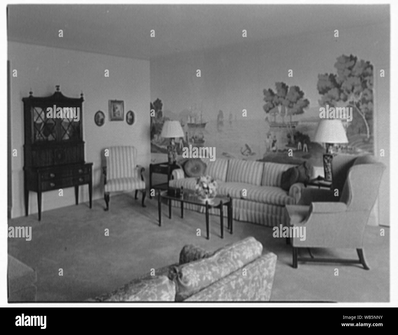 Essex House, Appartamento penthouse. Abstract/medio: Collezione Gottscho-Schleisner Foto Stock