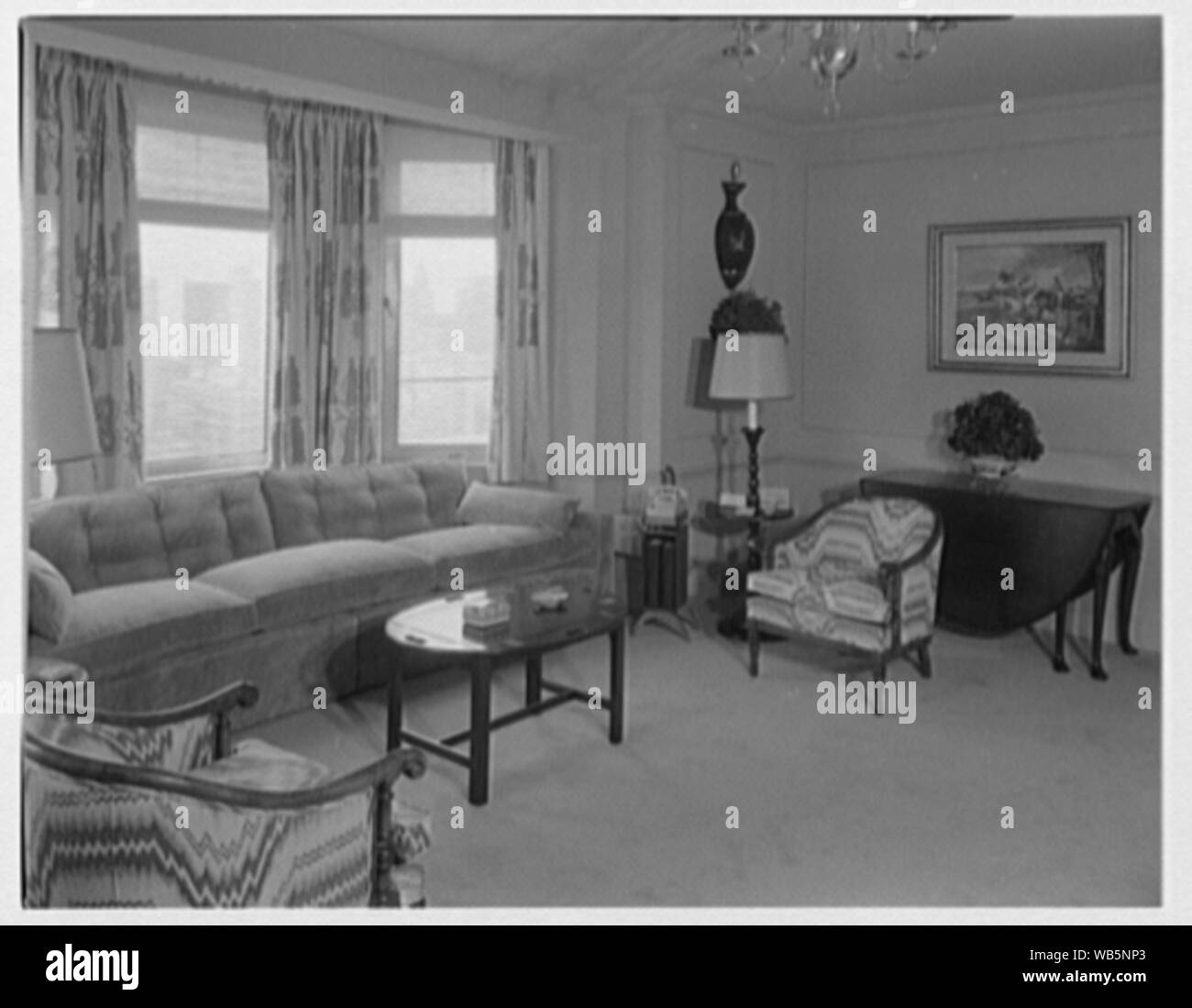 Essex House, Appartamento penthouse. Abstract/medio: Collezione Gottscho-Schleisner Foto Stock