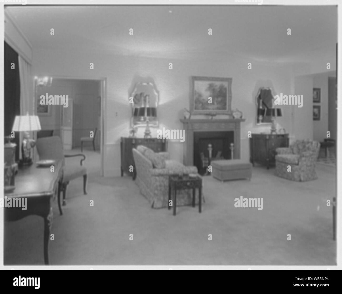 Essex House, Appartamento penthouse. Abstract/medio: Collezione Gottscho-Schleisner Foto Stock