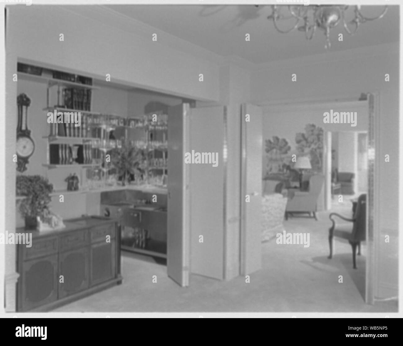 Essex House, Appartamento penthouse. Abstract/medio: Collezione Gottscho-Schleisner Foto Stock