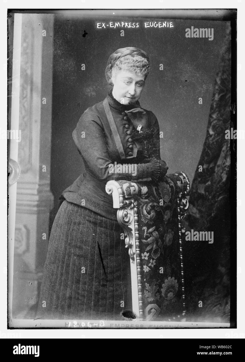 Ex-Empress Eugenie Abstract/medio: 1, negativo : vetro ; 5 x 7 in. o inferiore. Foto Stock