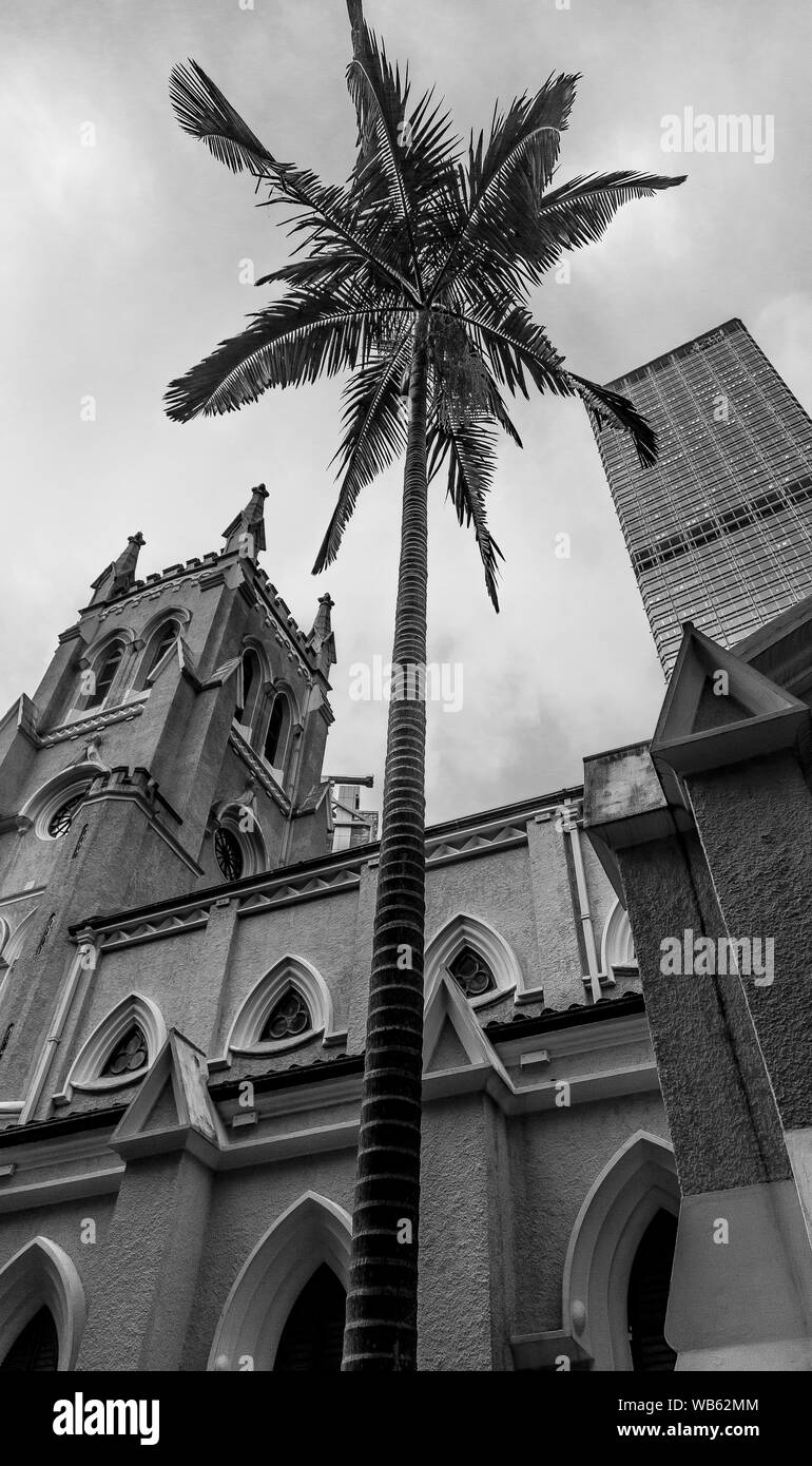 Della città di Hong Kong, le strade e il fiume Foto Stock