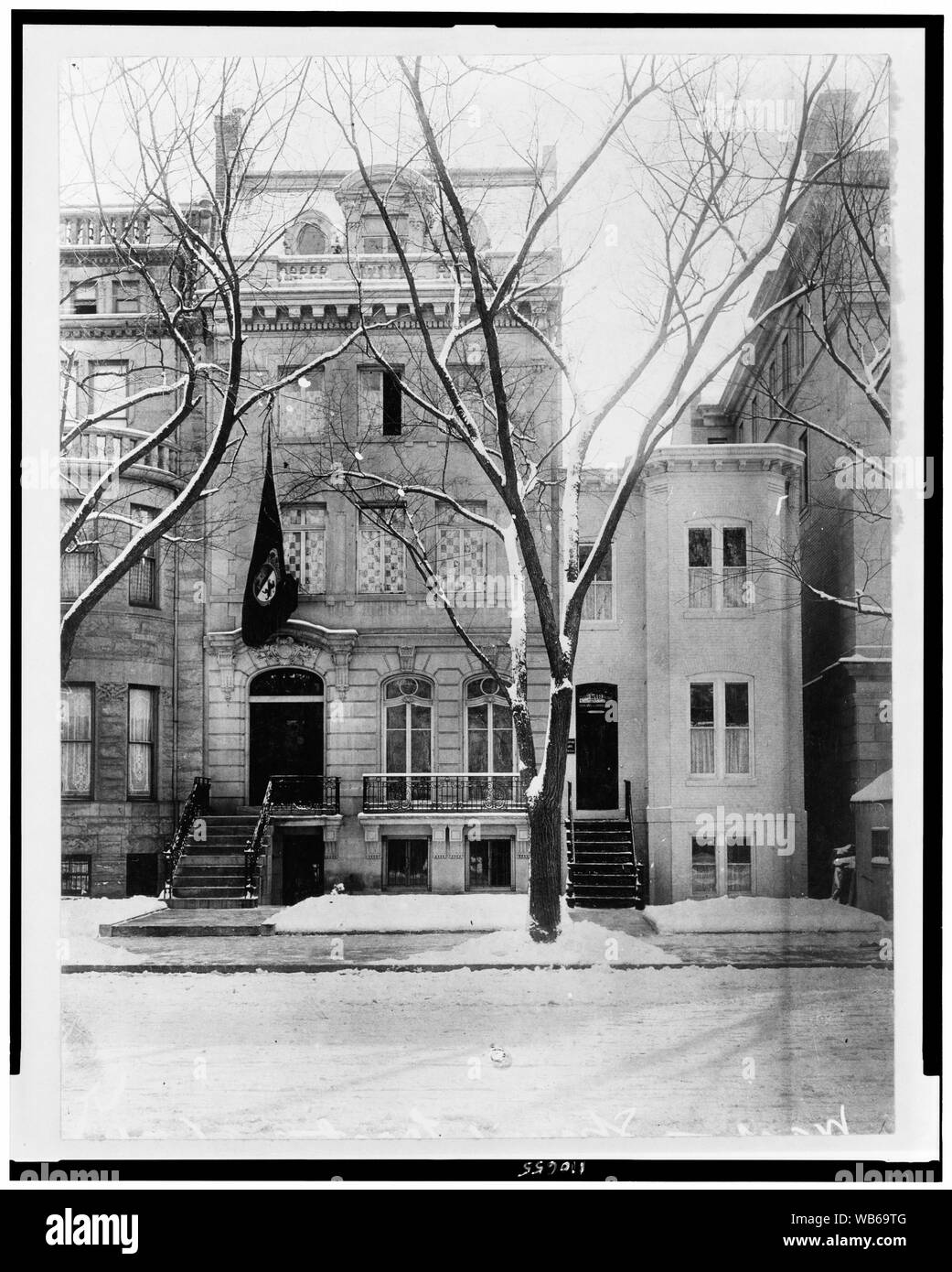 Esterno dell ambasciata spagnola, 1521 New Hampshire Ave., N.W., Washington D.C. Abstract/medio: 1 stampa fotografica. Foto Stock