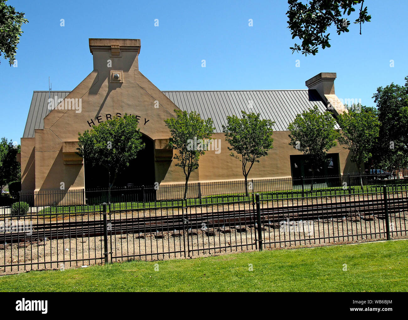 Hershey edificio in Oakdale, California Foto Stock