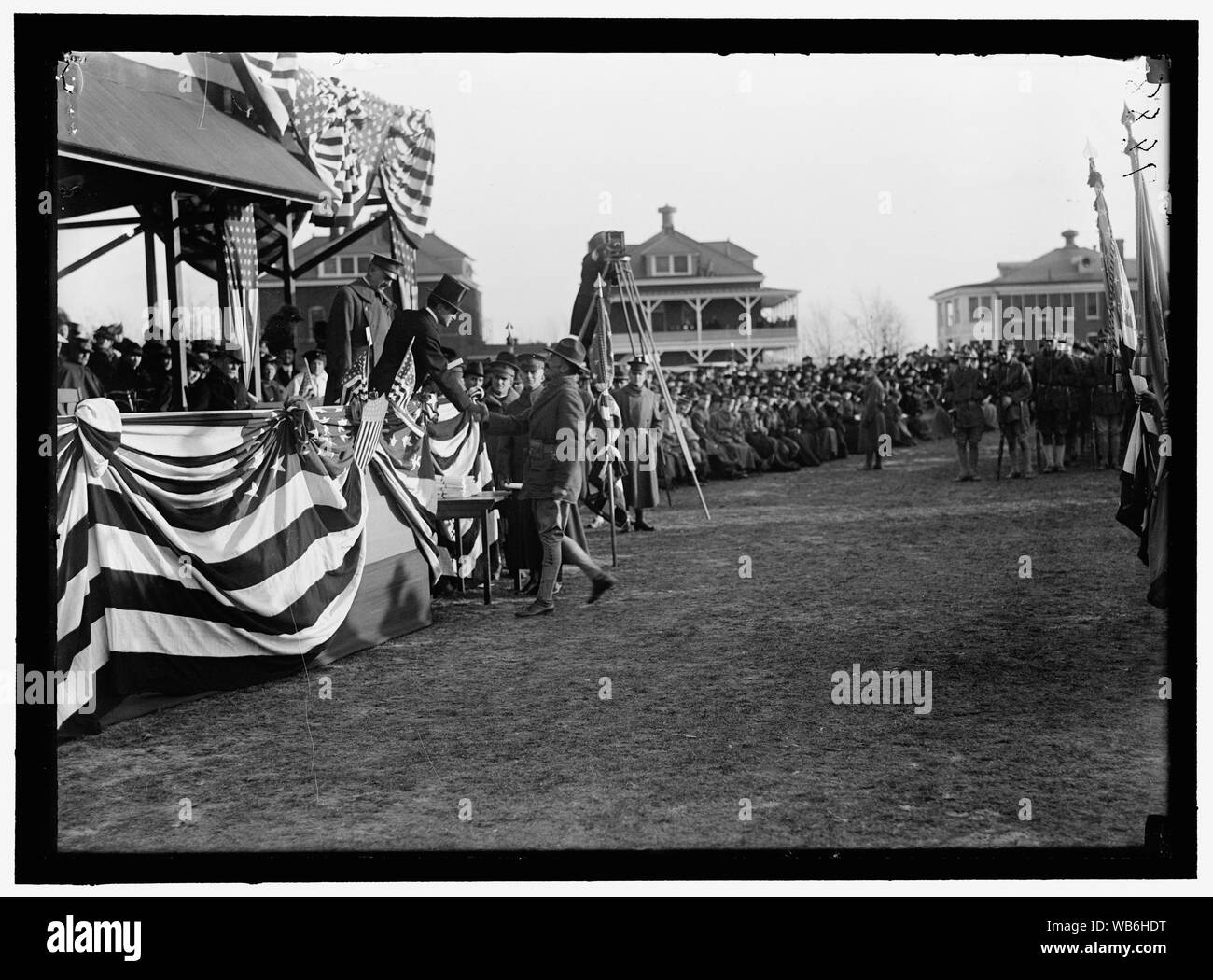 FORT MYER UFFICIALI DELLA SCUOLA DI FORMAZIONE/astratta di medie: Harris & Ewing collezione fotografica Foto Stock