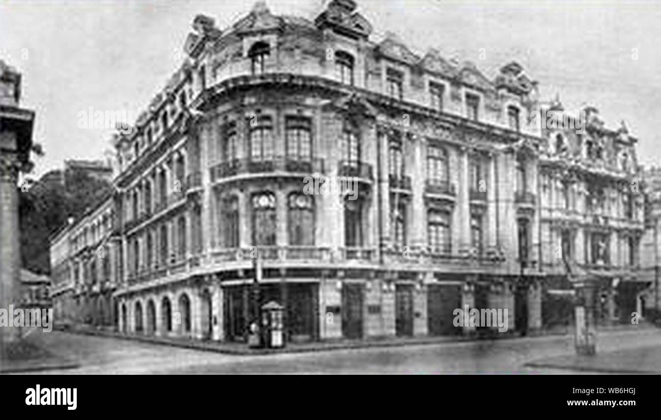 Edificio del Club Naval de Valparaiso (1915-1930). Foto Stock