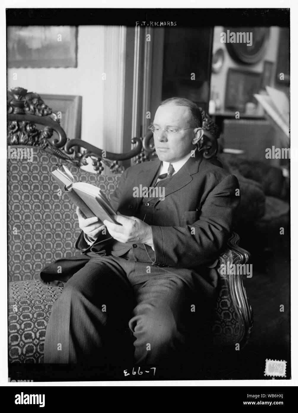 F.T. Richards Abstract/medio: 1, negativo : vetro ; 8 x 10 in. Foto Stock