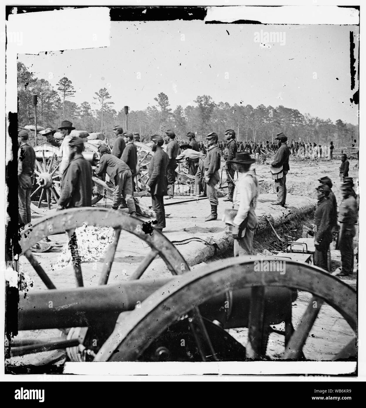 Fair Oaks, Virginia, vicinanze. Batteria federale Abstract: Selezionato Guerra civile fotografie, 1861-1865 Foto Stock