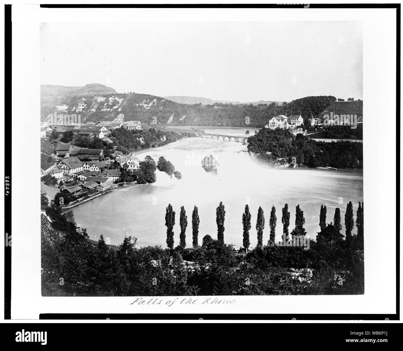 Cascate del Reno Abstract/medio: 1 stampa fotografica : albume. Foto Stock