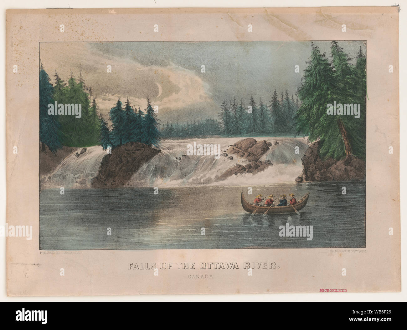 Cascate del Fiume Ottawa - Canada Foto Stock