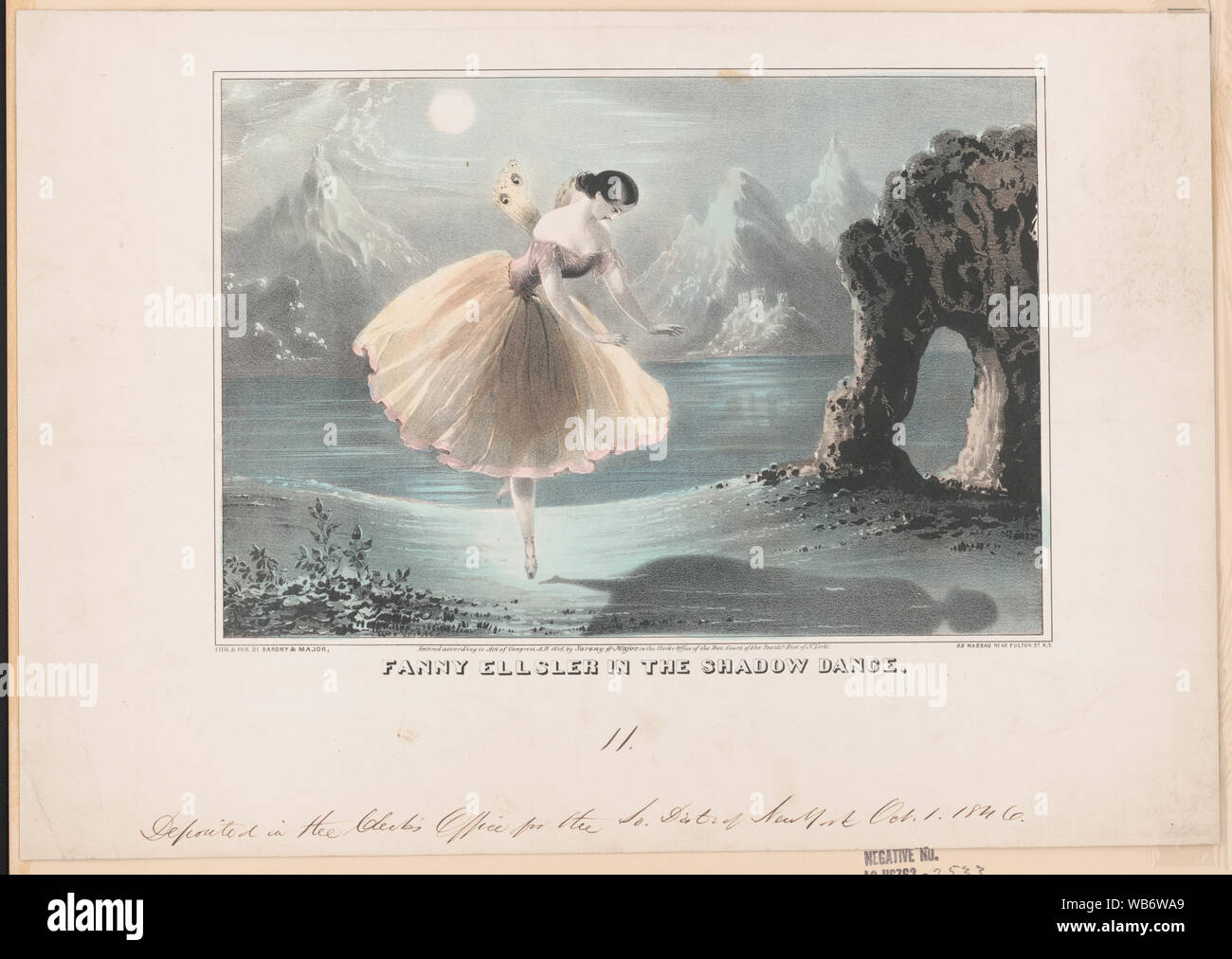 Fanny Ellsler nell'ombra dance Foto Stock