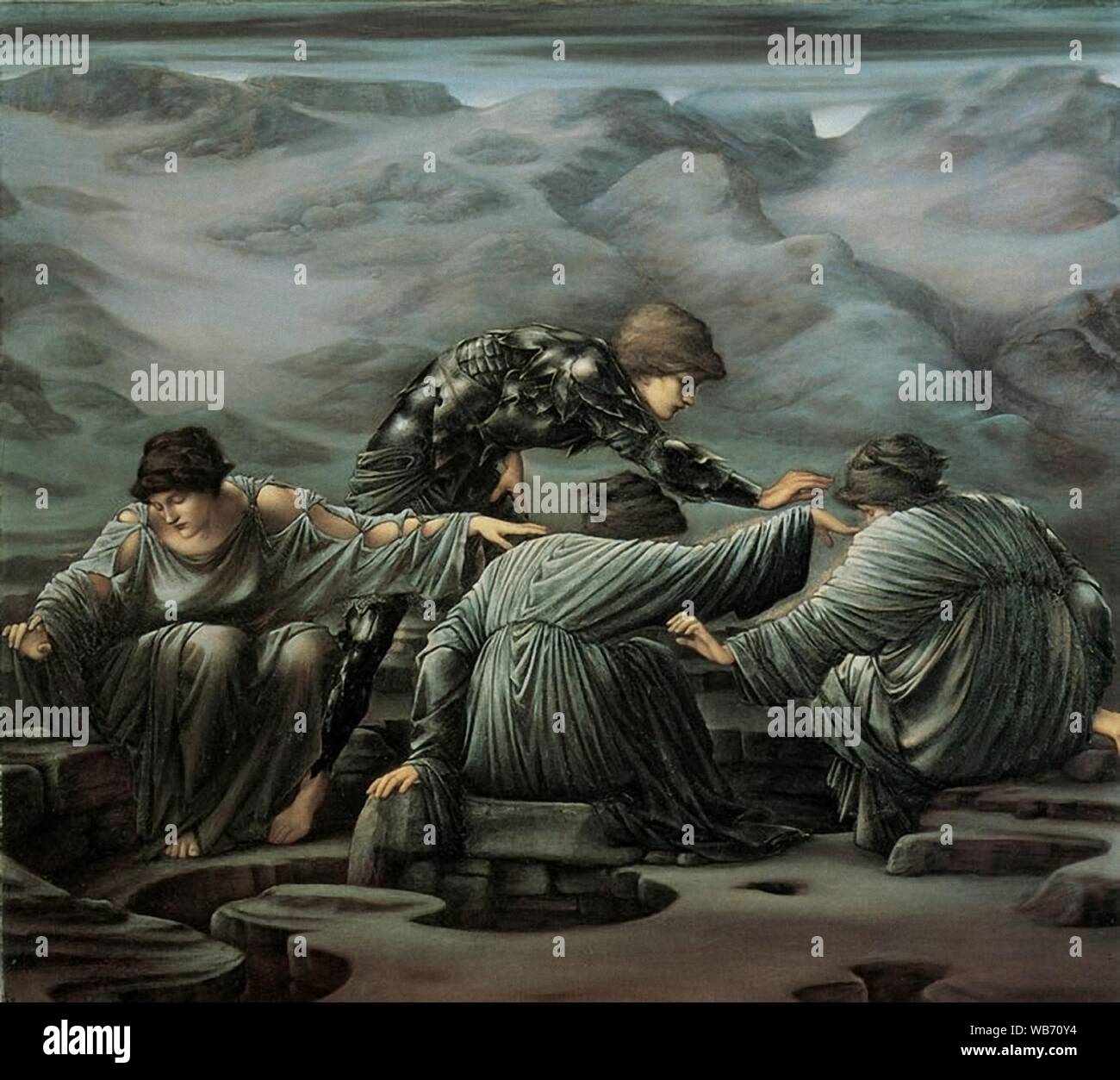 Edward Burne-Jones - Perseo e la Graiae, 1892. Foto Stock