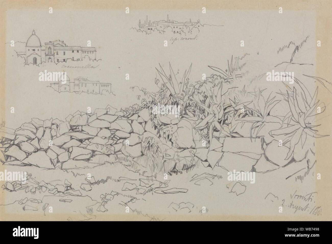 Edward Lear - Sorrento, 2 Agosto 1838 Foto Stock