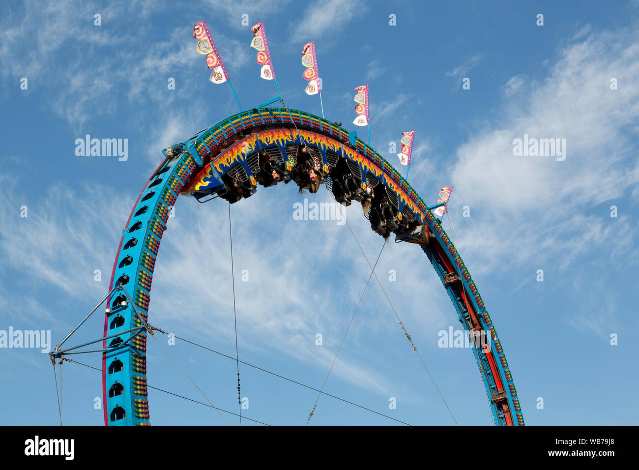 Palla di Fuoco giro in 2012 California State Fair tenutasi a Sacramento, California Foto Stock