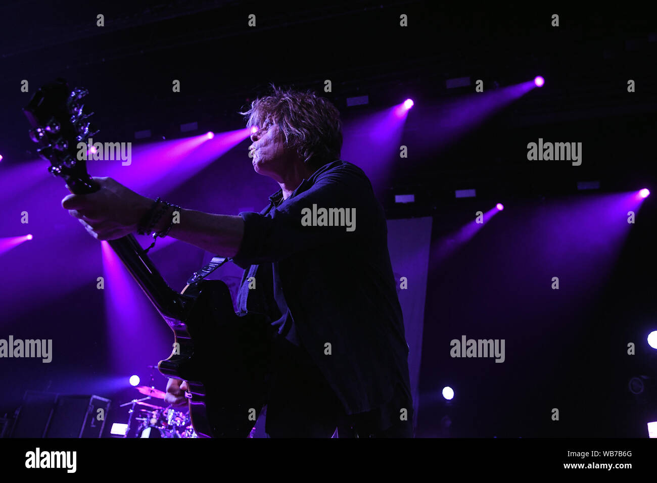 Rio de Janeiro, 15 febbraio 2019. Il chitarrista Dean cetta della band Stone Temple Pilots, durante uno spettacolo al Km de Vantagens Hall nella città di Rio de Foto Stock