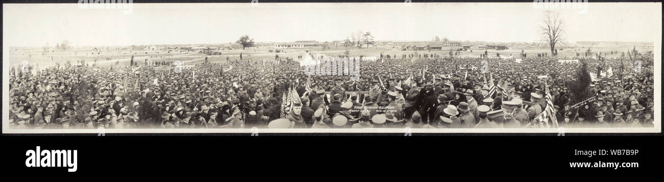 Prima Divisione reunion, Camp Dix, N.J., nov. 10-11, 1920 Foto Stock