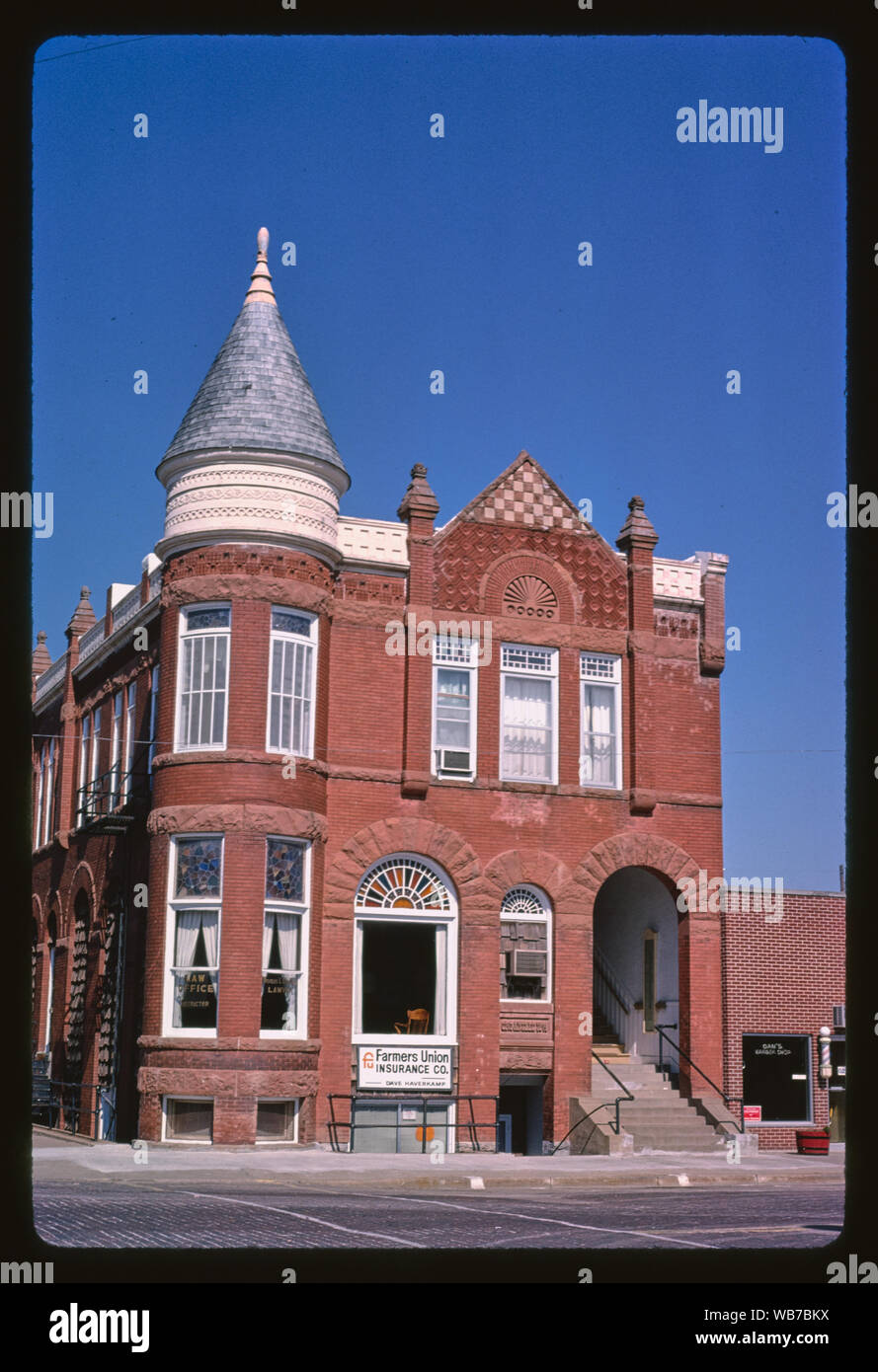 Prima banca nazionale, principale e in quinta piazza, Seneca, Kansas Foto Stock