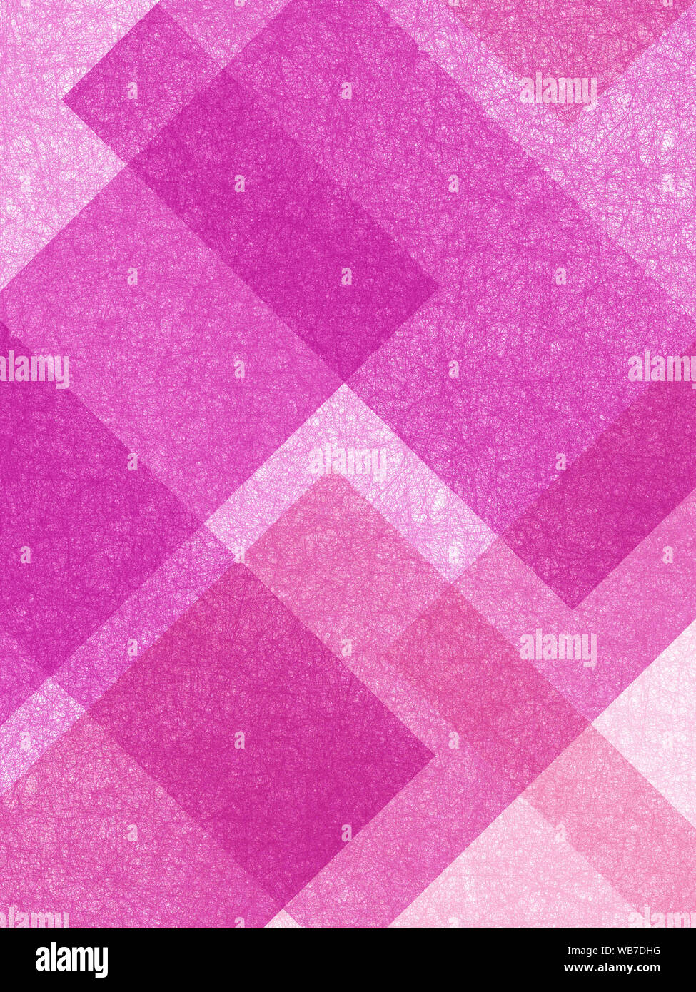 Rosa luminoso dello sfondo con blocco astratto modello geometrico design dei rettangoli in diagonale Foto Stock