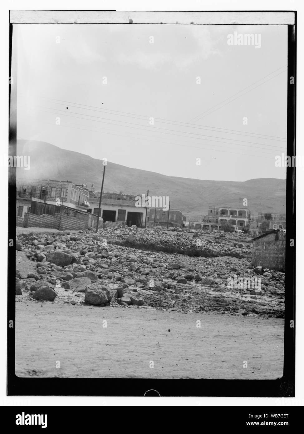 Alluvione e danni di guerra Abstract/medio: G. Eric e Edith Matson Collezione fotografica Foto Stock