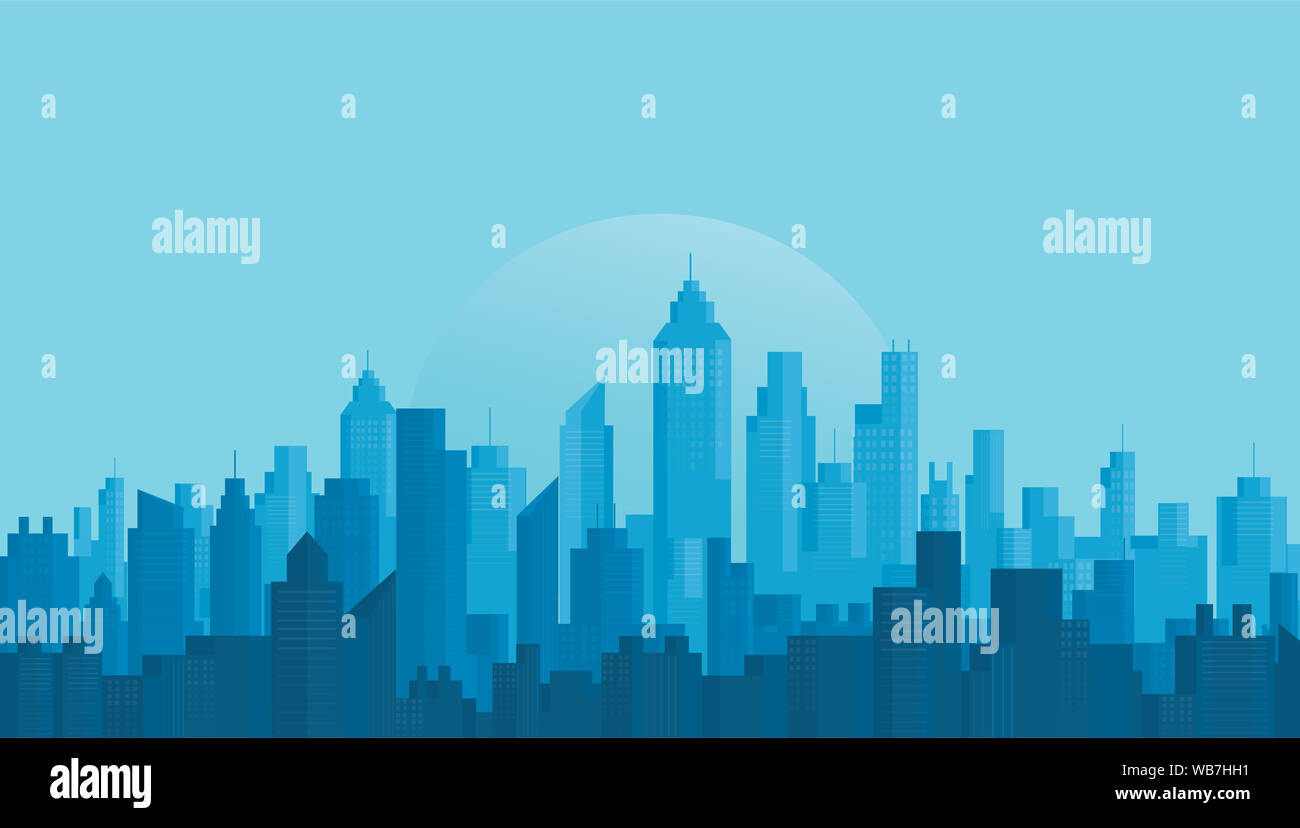 Città moderna Skyline sfondi Foto Stock