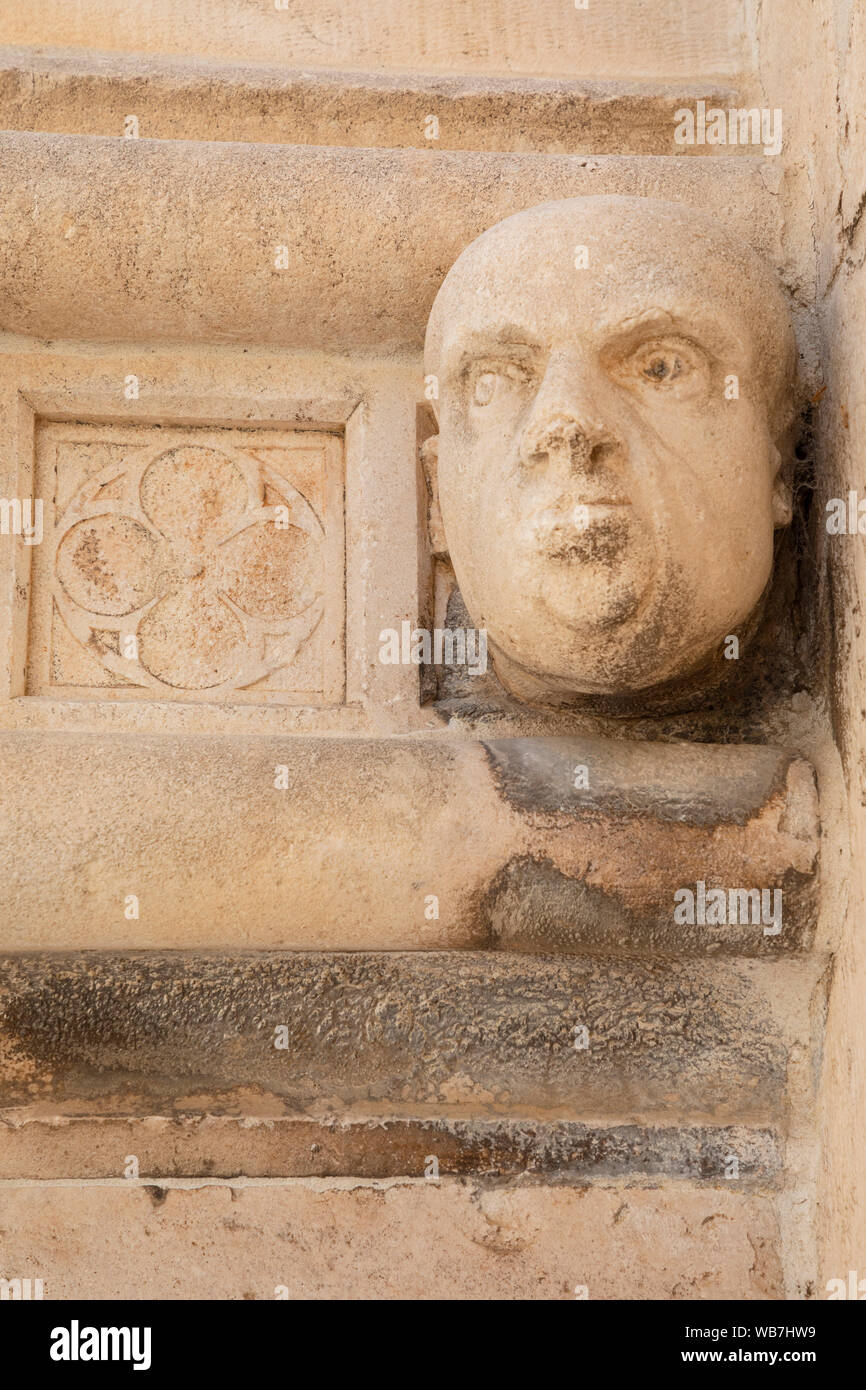 Ritratti rinascimentale presso la Cattedrale di San Giacomo di Sibenik, Croazia, Europa Foto Stock