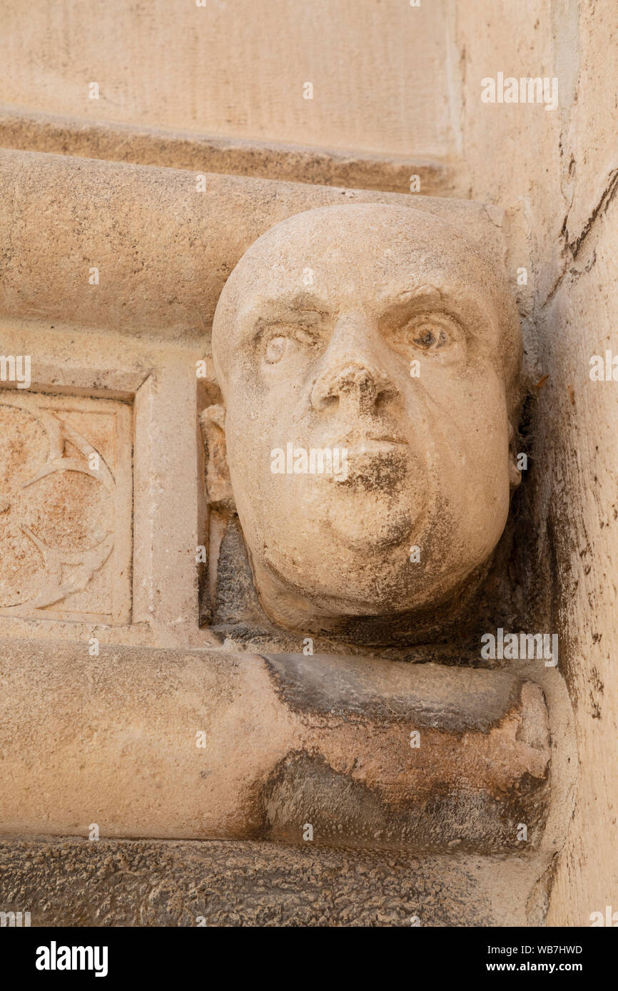Ritratti rinascimentale presso la Cattedrale di San Giacomo di Sibenik, Croazia, Europa Foto Stock