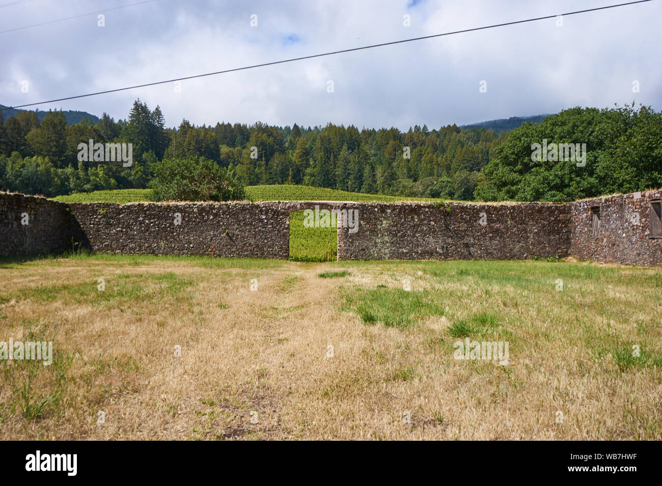 Il ranch e punto di riferimento storico a Jack London State Historic Park in Glen Ellen California. Foto Stock