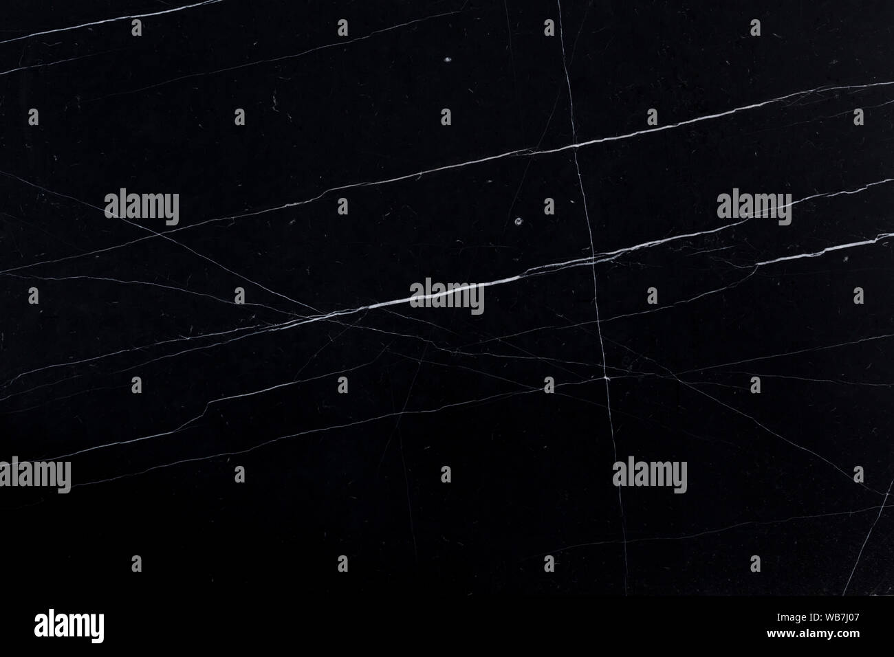 Marmo Nero modello naturale per lo sfondo, astratta in bianco e nero. Foto Stock
