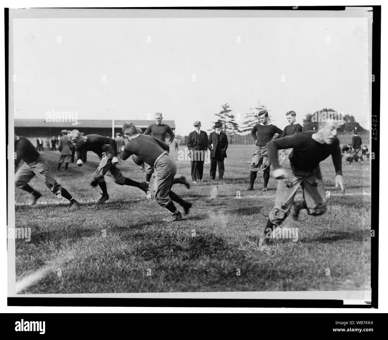 Pratica di gioco del calcio di Yale Abstract/medio: 1 stampa fotografica. Foto Stock