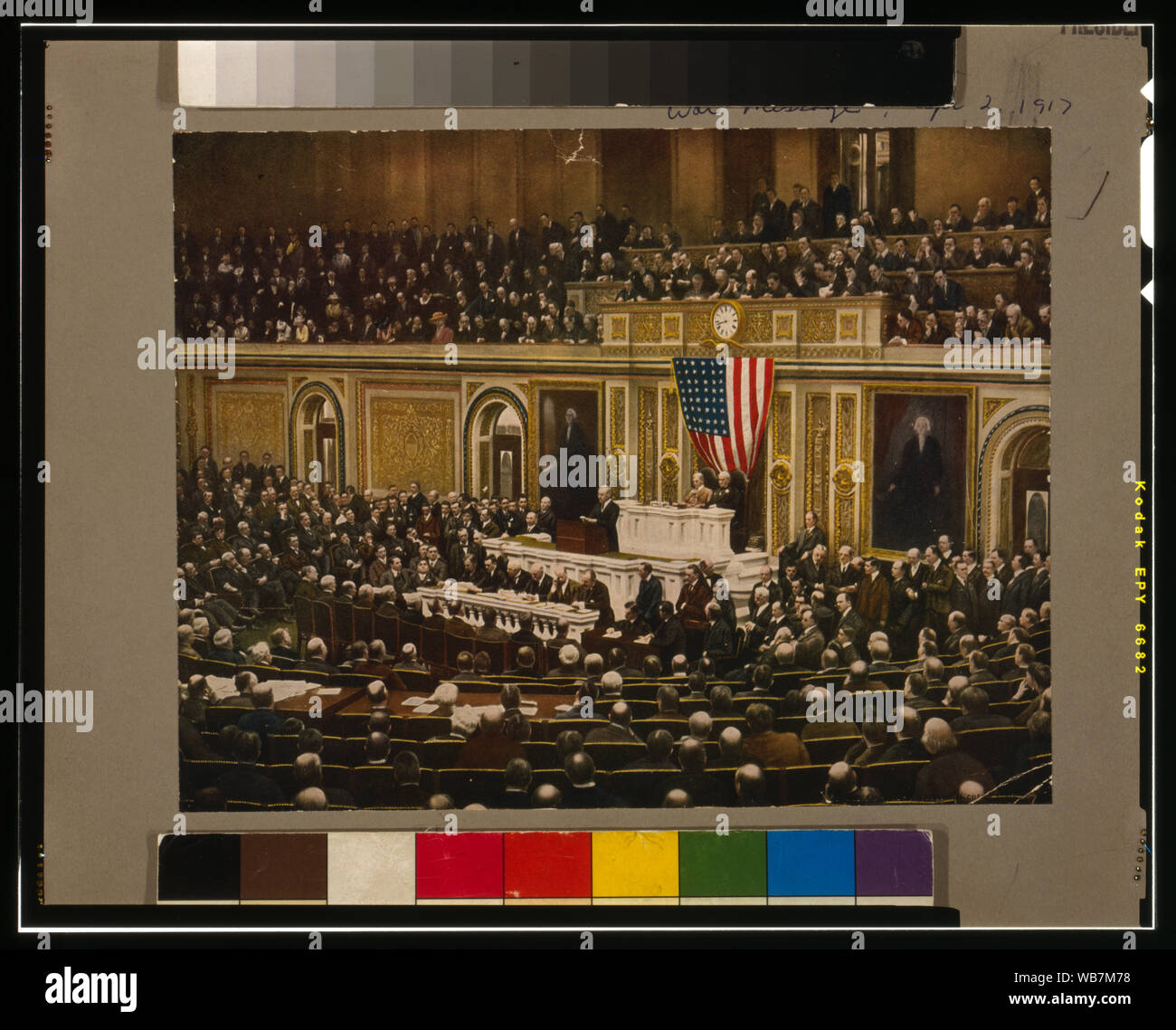 Per la libertà del mondo astratto/medio: 1 photomechanical print : mezzitoni, colore. Foto Stock