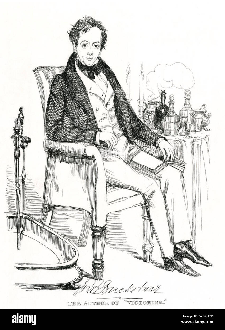 JOHN BUCKSTONE (1802-1879) l'attore inglese e drammaturgo Foto Stock