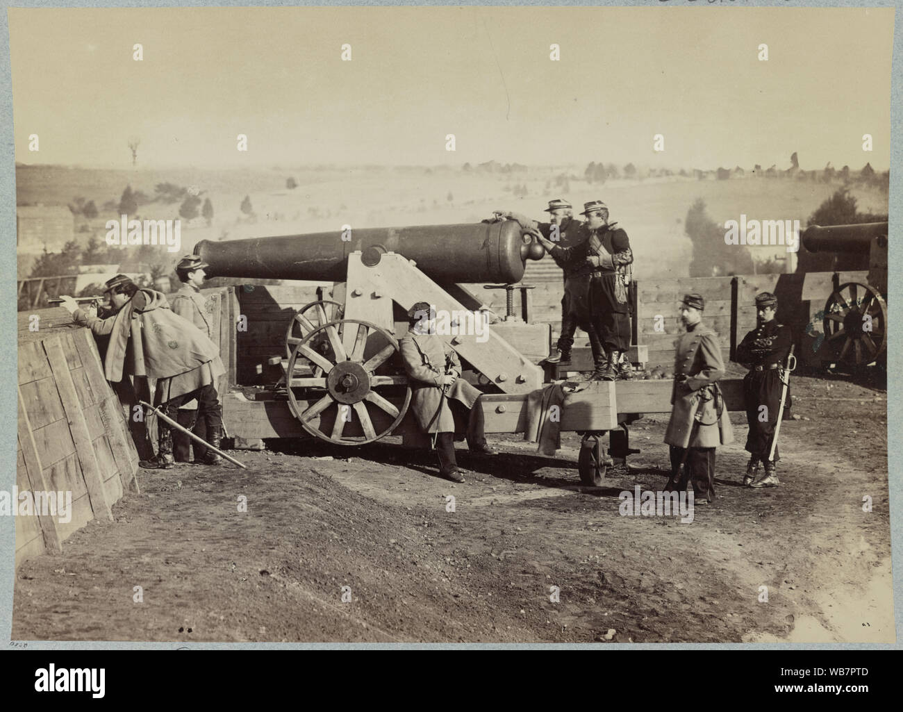 Fort Gaines - ufficiali del 55th New York Fanteria Foto Stock