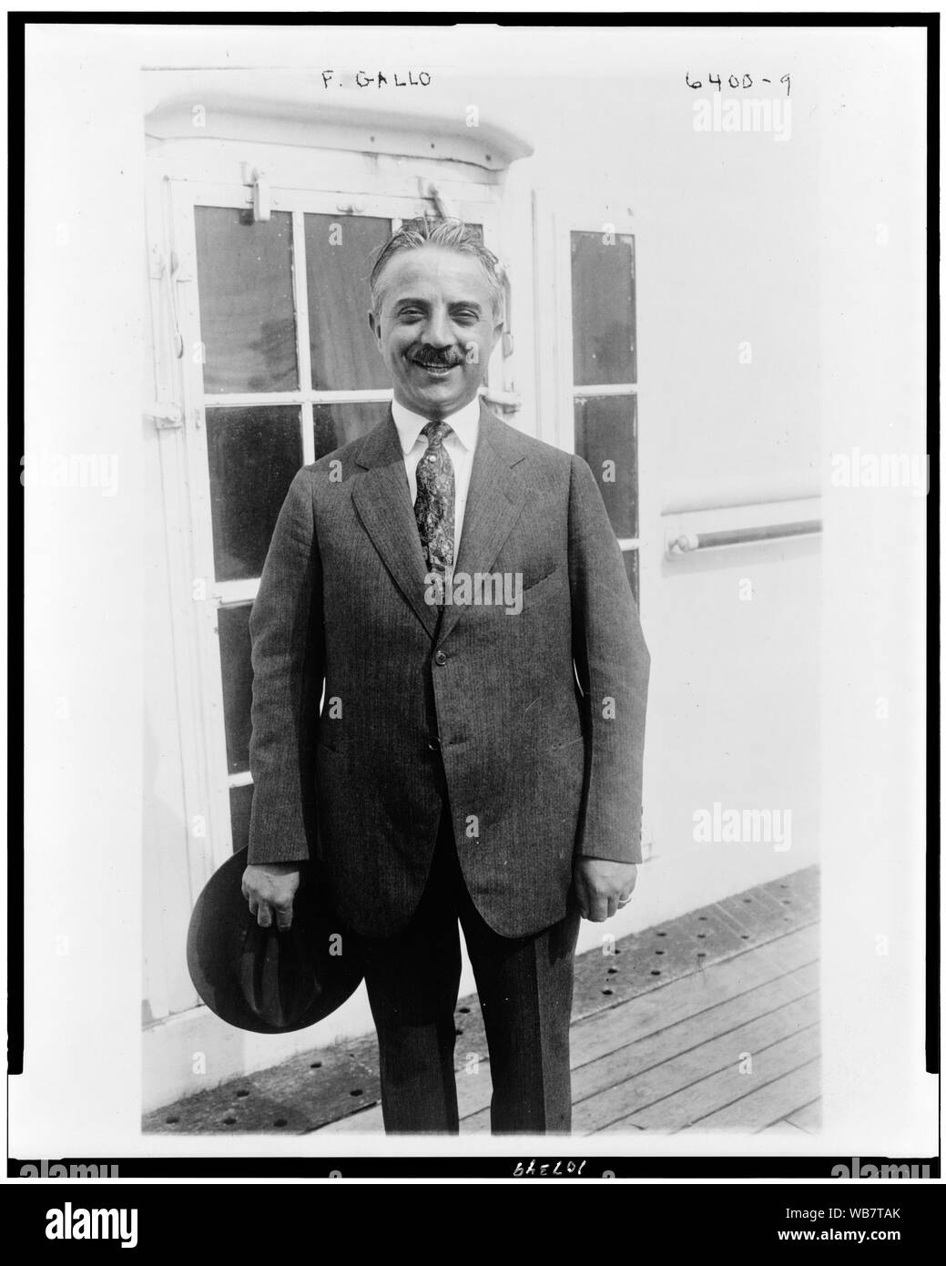 Fortune Gallo, opera manager / Foto. di Bain News Service, New York. Abstract/medio: 1 stampa fotografica. Foto Stock