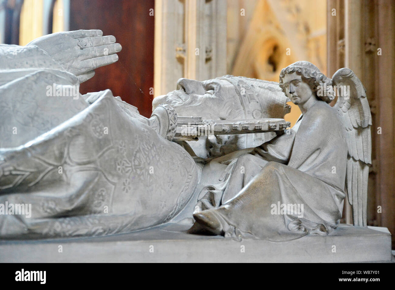 Tomba di Cristoforo Wordsworth (1807-1885), Vescovo di Lincoln Lincoln Cathedral City Center, Lincoln, Lincolnshire, Regno Unito Foto Stock