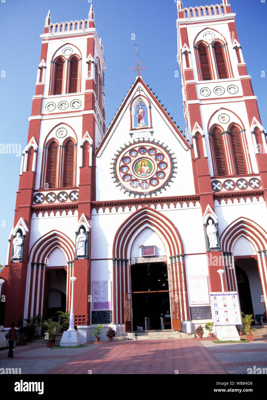 Asia, Asia, India, grande religiosa cattolica chiesa Foto Stock