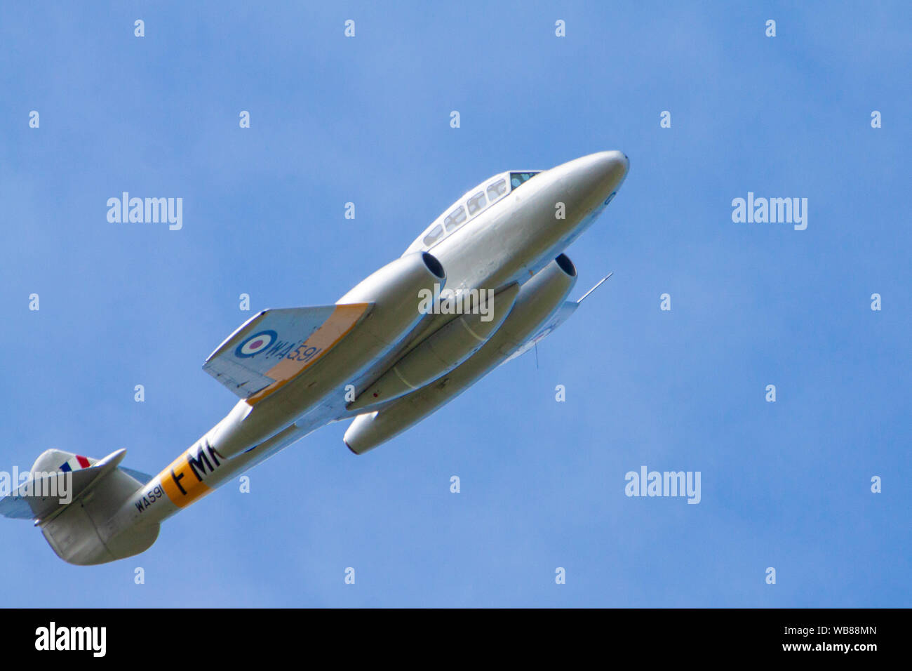 Gloster Meteor in volo Foto Stock