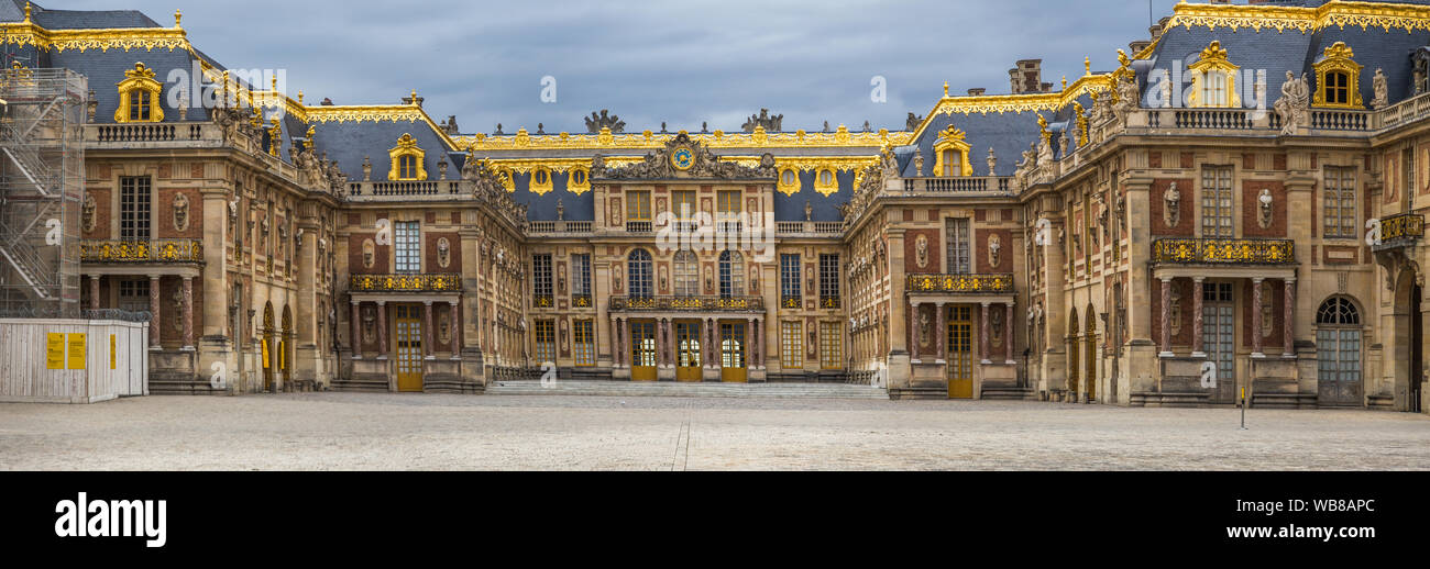 Il castello di Versailles a Parigi in Francia Foto Stock