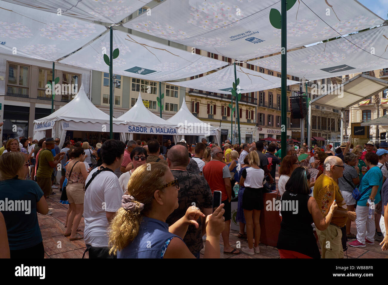 Plaza de la Constitución. Fiera di Málaga 2019. Spagna. Foto Stock