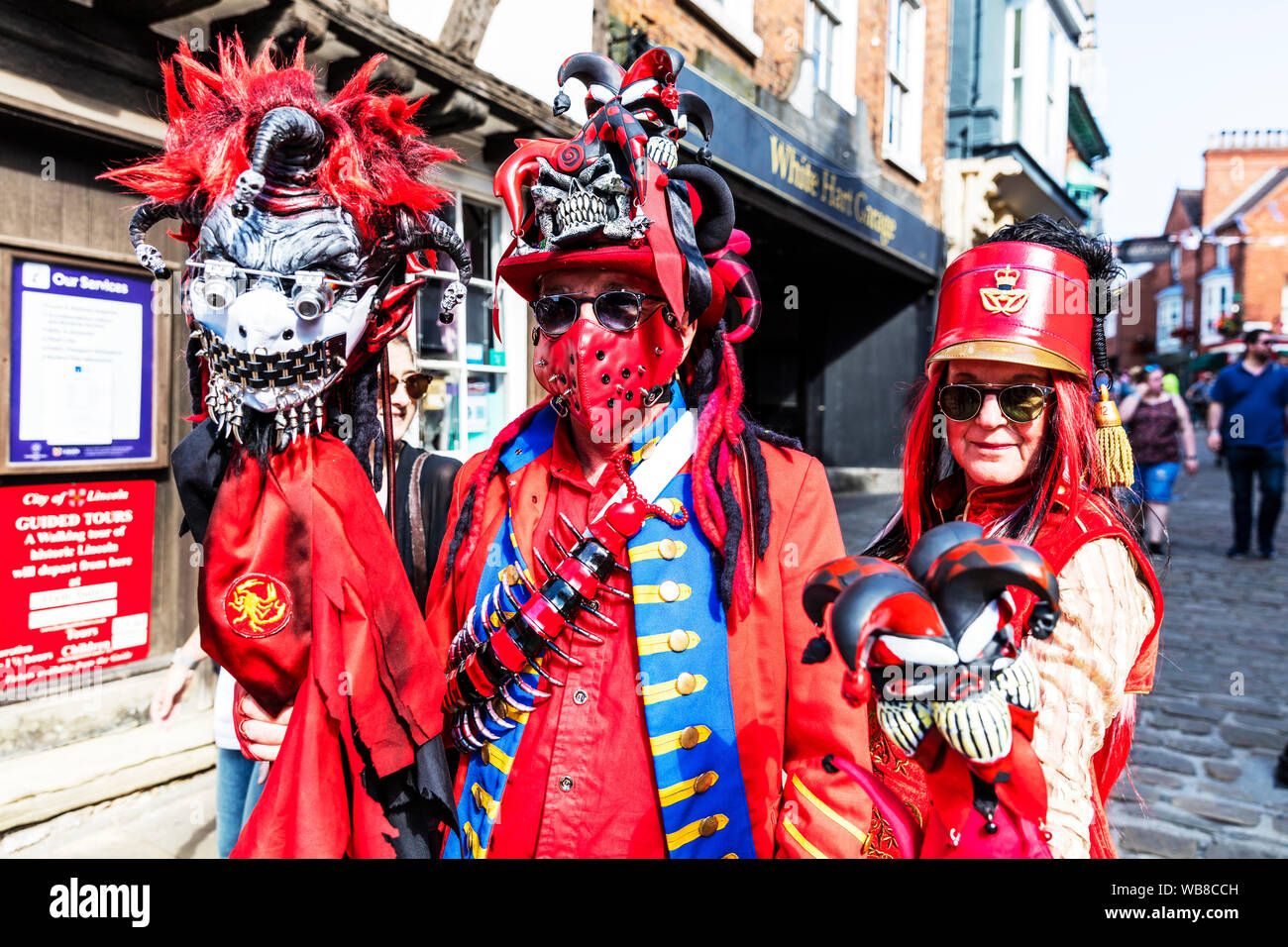 L'Asilo Steampunk Festival è il più grande e più lunga di steampunk festival nel sistema solare a Lincoln city REGNO UNITO Inghilterra, 25/08/2019, attraendo partecipanti provenienti da tutto il mondo. Essa ha luogo nel corso del mese di agosto weekend nella storica città di Lincoln. 2019, Steampunks, Lincoln Lincoln steampunks, steampunk, Lincoln Lincoln steampunk, Lincoln City UK, Foto Stock