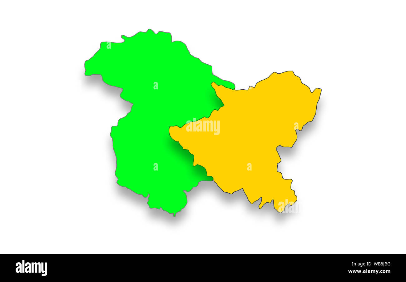 Jammu e Kashmir status speciale, di decodifica Articolo 35bis e Articolo 370 Foto Stock