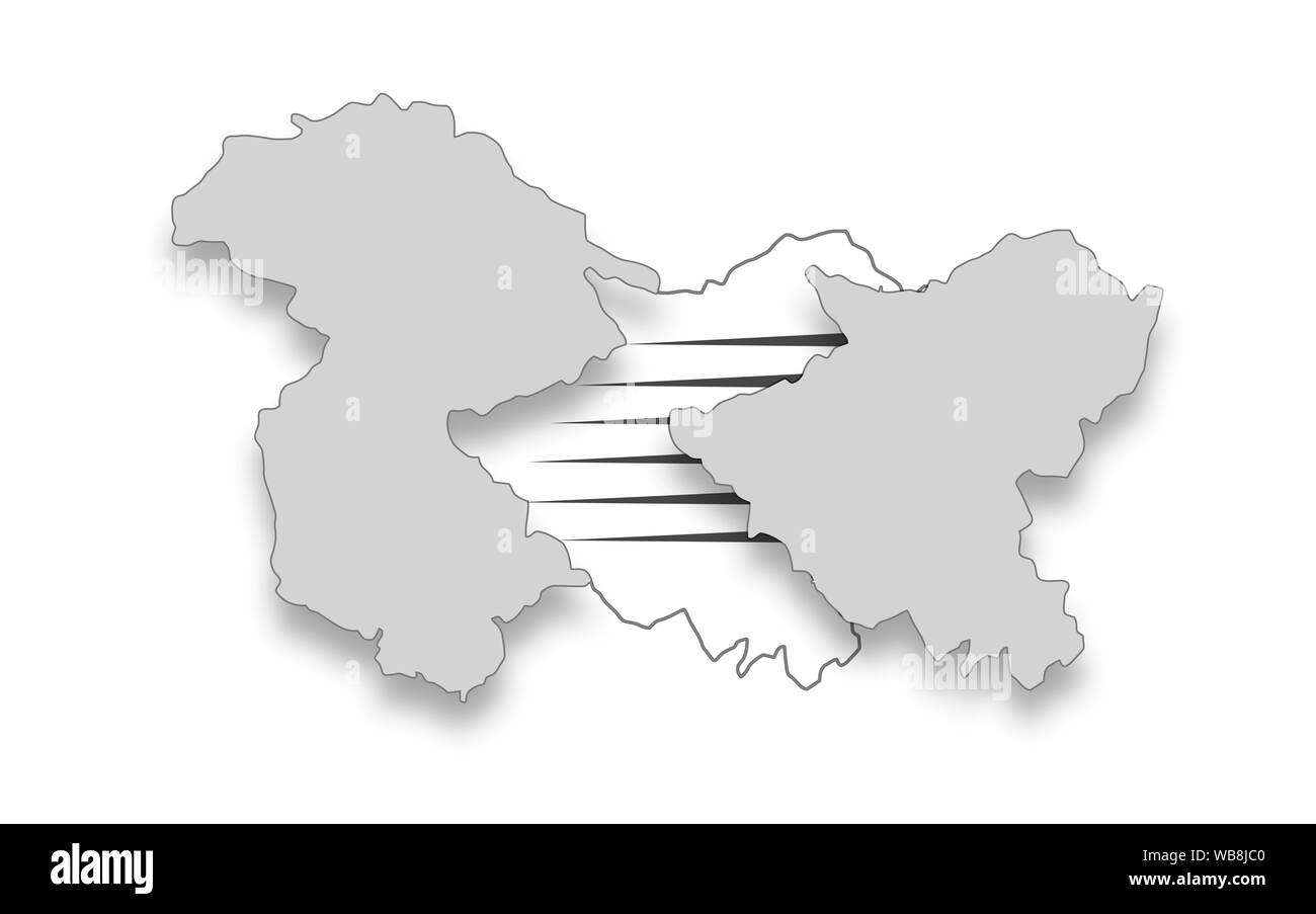 Jammu e Kashmir status speciale, di decodifica Articolo 35bis e Articolo 370 Foto Stock