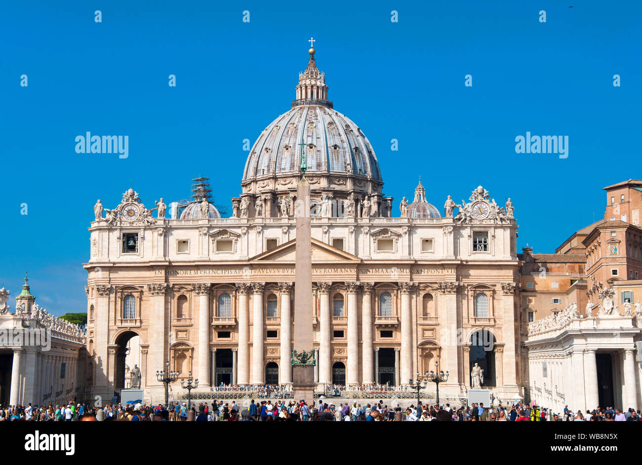 La Basilica di San Pietro, Roma, Italia Foto Stock